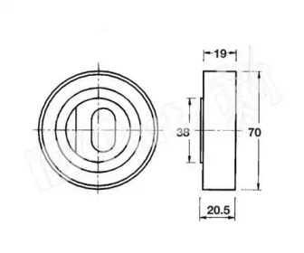 Натяжитель IPS Parts ITB-6417