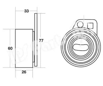 Натяжитель IPS Parts ITB-6422