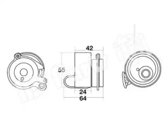 Натяжитель IPS Parts ITB-6423