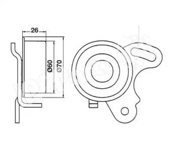 Натяжитель IPS Parts ITB-6503