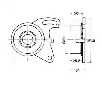 Натяжитель IPS Parts ITB-6505