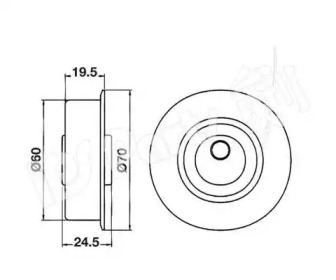 Натяжитель IPS Parts ITB-6506