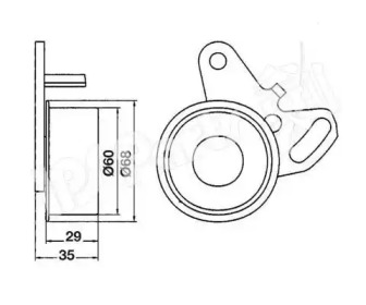 Натяжитель IPS Parts ITB-6508