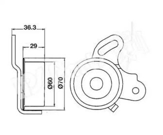 Натяжитель IPS Parts ITB-6511