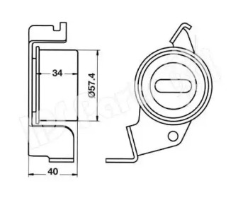 Натяжитель IPS Parts ITB-6537