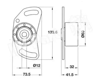 Натяжитель IPS Parts ITB-6614