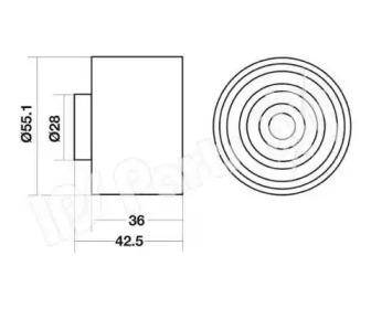 Натяжитель IPS Parts ITB-6615