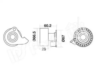 Натяжитель IPS Parts ITB-6616