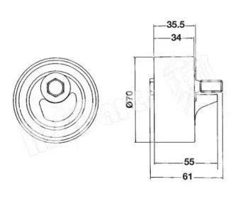 Натяжитель IPS Parts ITB-6700