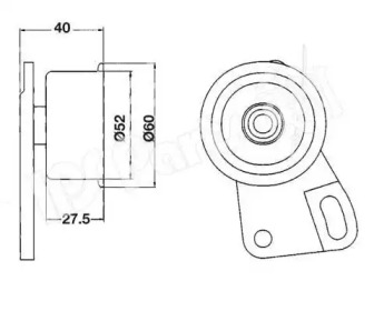 Натяжитель IPS Parts ITB-6703