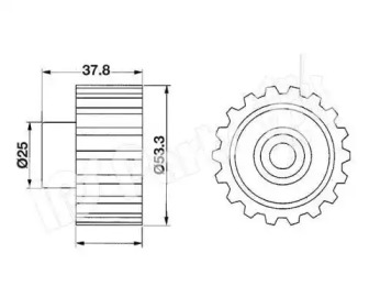 Натяжитель IPS Parts ITB-6705