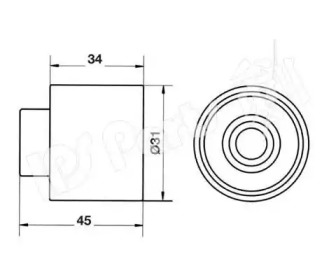 Натяжитель IPS Parts ITB-6710