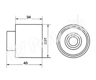 Натяжитель IPS Parts ITB-6711