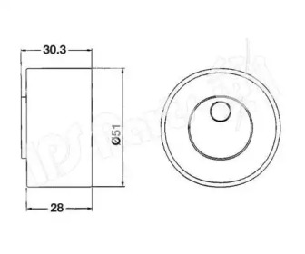 Натяжитель IPS Parts ITB-6801