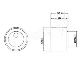 Натяжитель IPS Parts ITB-6806