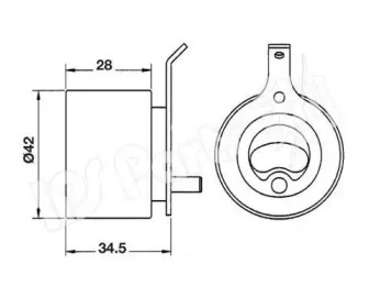 Натяжитель IPS Parts ITB-6808