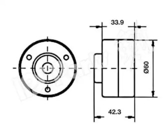 Натяжитель IPS Parts ITB-6818