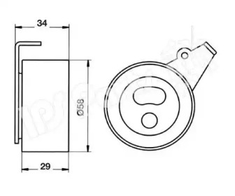 Натяжитель IPS Parts ITB-6819