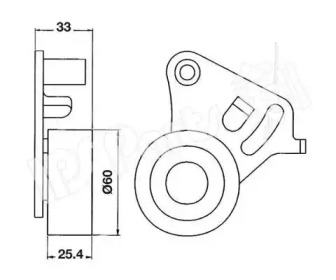 Натяжитель IPS Parts ITB-6901