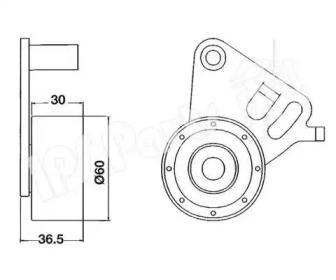 Натяжитель IPS Parts ITB-6903