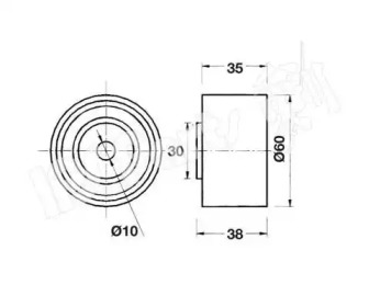 Устройство для натяжения ремня, ремень ГРМ IPS Parts ITB-6904