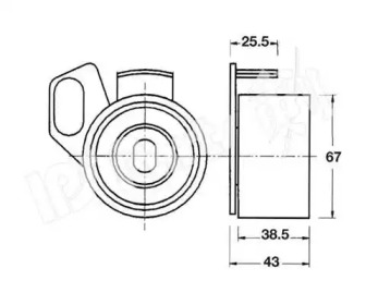 Натяжитель IPS Parts ITB-6907