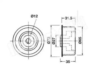 Натяжитель IPS Parts ITB-6912