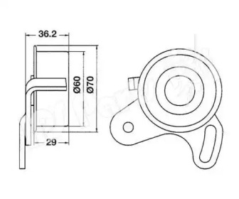 Натяжитель IPS Parts ITB-6H01