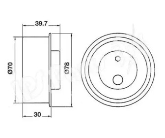 Натяжитель IPS Parts ITB-6H03