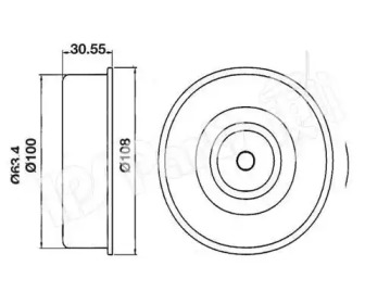 Натяжитель IPS Parts ITB-6H16