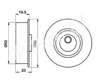 Устройство для натяжения ремня, ремень ГРМ IPS Parts ITB-6H28