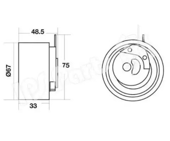 Натяжитель IPS Parts ITB-6J01