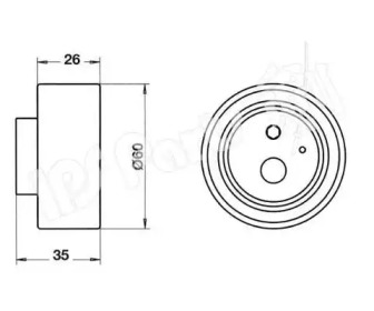 Натяжитель IPS Parts ITB-6K35