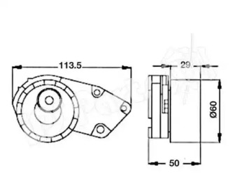 Натяжитель IPS Parts ITB-6W00