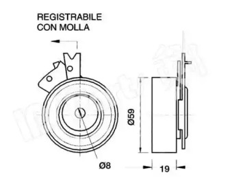 Натяжитель IPS Parts ITB-6W02