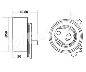 Натяжитель IPS Parts ITB-6W10