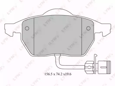 Комплект тормозных колодок LYNXauto BD-1209