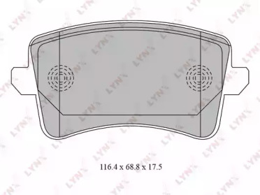 Комплект тормозных колодок LYNXauto BD-1223