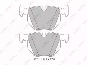 Комплект тормозных колодок LYNXauto BD-1419