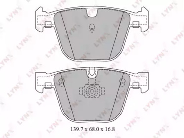 Комплект тормозных колодок LYNXauto BD-1425