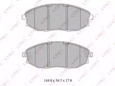 Комплект тормозных колодок LYNXauto BD-1812