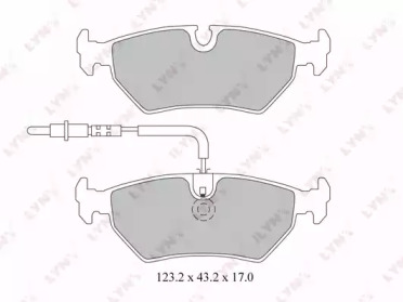 Комплект тормозных колодок LYNXauto BD-2218