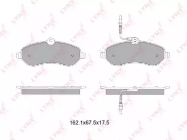 Комплект тормозных колодок LYNXauto BD-2227