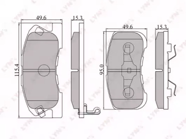 Комплект тормозных колодок LYNXauto BD-2401