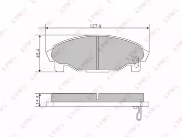 Комплект тормозных колодок LYNXauto BD-2402