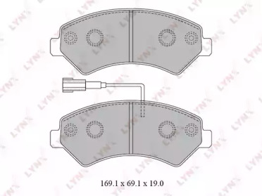 Комплект тормозных колодок LYNXauto BD-2829