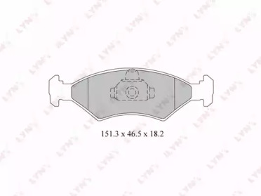 Комплект тормозных колодок LYNXauto BD-3019