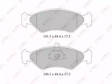 Комплект тормозных колодок LYNXauto BD-3020