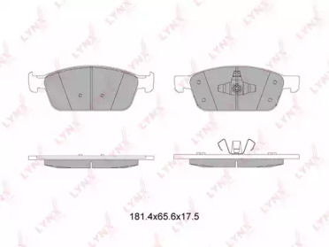 Комплект тормозных колодок LYNXauto BD-3036