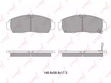 Комплект тормозных колодок LYNXauto BD-3403
